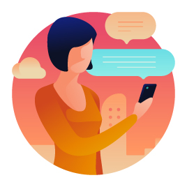 Retenção de clientes com atendimento por mensagens